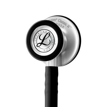 Bruststück-Detail des Littmann Classic III 5620C Satin Schwarz