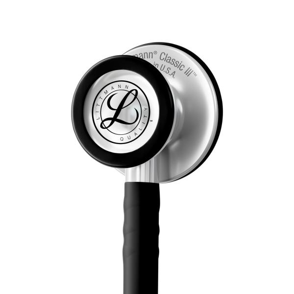 Bruststück-Detail des Littmann Classic III 5620C Satin Schwarz