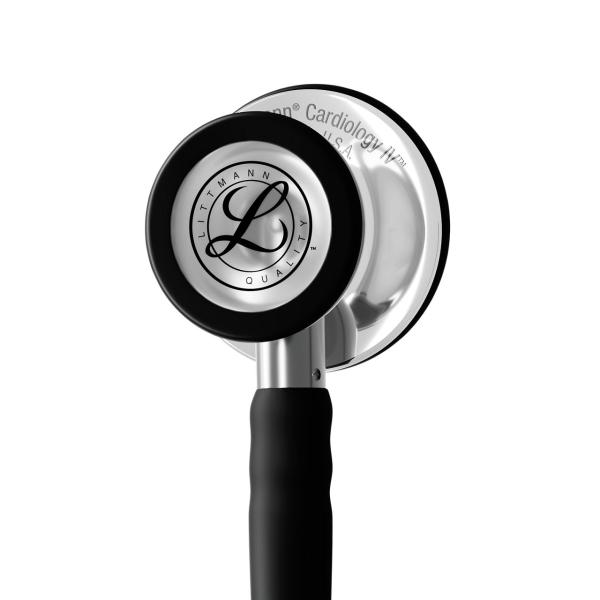 Littmann Cardiology IV 6177C Satin Schwarz Spiegel-Finish – Bruststück-Detail